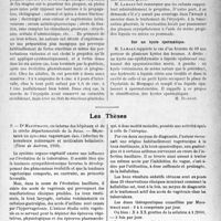 1282 - Page 1071 - Partie scientifique. L’Actualité Scientifique. Les Sociétés Savantes. Saint-Germain-en-Laye. Société médico-chirurgicale de la Région de Saint- Germain-en-Laye. Le propidon dans l’érysipèle généralisé / Sur un kyste spermatique / Les Thèses. Importance du synDr. ome vagotonique dans l’infection tuberculeuse pulmonaire et médication belladonée, Dr. Maestracci (Thèse de doctorat, 1926)
