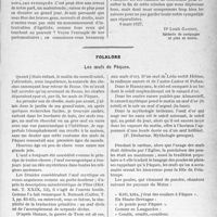 1294 - Page 1083 - Partie professionnelle. Travaux Originaux. Études sur la crise du syndicalisme. La politique et le Conseil de l’Union des syndicats médicaux de France [Dr. Louis Gassot] / Folklore. Les oeufs de Pâques