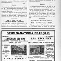 1306 - Page LVII-1095 - Correspondance. Questions médico-militaires. Libération des obligations militaires / Perte d’un oeil. Taux de la pension d'invalidité / Honoraires de Droit commun. Privilège en cas de faillite