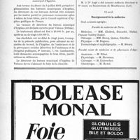 1323 - Page 1108-VIII - A travers l’officiel. Hygiène publique / Enseignement de la médecine / Sanatoriums publics / Enseignement de la médecine