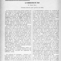 1349 - Page 1132 - Partie professionnelle. Travaux Originaux. La médecine en 1935, Dr. René Biot, (Travail primé de notre concours de 1926)