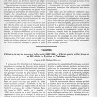 1368 - Page 1151 - Partie professionnelle. Travaux Originaux. Chronique médico-militaire. Conceptions sur le fonctionnement du Service de Santé en campagne d’après les enseignements de la dernière guerre, par le Médecin principal de 1er classe Uzac. Conférence faite aux officiers de réserve du corps de santé de la 5° région le 1er décembre 1926 / Variétés. L’Histoire, la vie, les moeurs et la Curiosité (1450-1900). — L’Art de guérir et l’Art d’opérer au XVIe siècle. — Pratique et Praticiens, d’après le Dr. Ghislain Houzel