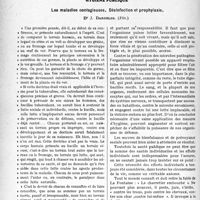 1373 - Page 1156 - Partie professionnelle. Comptes rendus, documents, pièces officielles. Les réunions médicales de Nancy / Hygiène publique. Les maladies contagieuses. Désinfection et prophylaxie, Dr. J. Dargelos. (Fin)