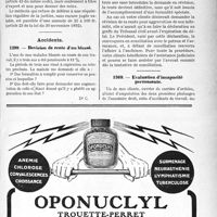 1386 - Page LXIII-1165 - Correspondance. Médecine légale. Honoraires de justice criminelle. Opérations de nuit / Accidents. Révision de rente d’un blessé / Evaluation d’incapacité permanente