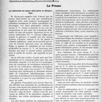 1415 - Page 1190 - Partie scientifique. Travaux Originaux. Clinique chirurgicale, d’après une leçon du professeur Hartmann. Sur les réinfections multiples de la syphilis, docteur Gilbert Pignet / L’Actualité Scientifique. La Presse. Les indications des rayons ultra-violets en thérapeutique [(Journal de médecine et de chirurgie pratiques, 10 septembre 1926)]