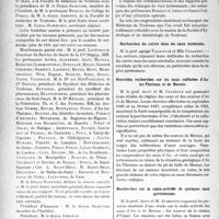 1423 - Page 1198 - Partie scientifique. L’Actualité Scientifique. Société d’hydrologie et de climatologie de Toulouse, (Session générale du 27 mars 1927). Recherches du cuivre dans les eaux minérales / Nouvelles recherches sur les eaux sulfurées d’Ax- les-Thermes et de Merens / Recherches sur la radio-activité de quelques eaux pyrénéennes