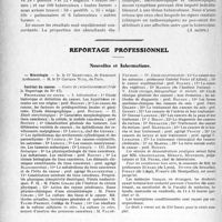 1449 - Page 1222 - Partie professionnelle. Comptes rendus, documents, pièces officielles. Le dispensaire départemental antituberculeux de Béziers (Hérault). Rapport-statistique médico-social. Exercice 1925, par le Dr. Henri Roure / Reportage professionnel. Nouvelles et Informations. Nécrologie [Dr. Berruzier, Dr Gustave Weil] / Institut du cancer
