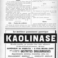 1453 - Page 1226-LVIII - Correspondance. Fiscalité. Intérêts échappant à l’impôt cédulaire / Timbre des certificats
