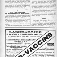 1457 - Page 1230-LXII - Correspondance. Application du Tarif Durafour-Fallières. II, Intervention plus pansements multiples sur membres distincts / III, Une consultation par correspondance n’est point tarifable