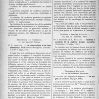 1493 - Page 1260 - Partie scientifique. L’actualité Scientifique. Les Livres. Hygiène oculaire et inspection du travail, Pr H. Truc, Masson et Cie, éditeurs, Paris. 1926 / La pulmo-culture et les faux abdominaux, Dr. G. Labeyrie, Imprimerie Du Commerce, Nantes. 1925 / Anémie pernicieuse. La cholestérine en bio-pathologie, Dr. M. T. de Gérin, Librairie Le François, Paris. 1926 / Incidents et accidents de la pratique dentaire journalière, Dr. J. Bernard et A. Bouland, Editions « Semaine Dentaire », Paris. 1926 / Les maigres, Dr. Courbin, Imprimerie Moderne, Bordeaux. 1926