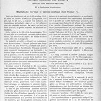 1536 - Page 1297 - Partie scientifique. Travaux Originaux. Clinique médicale des enfants, (Hôpital des enfants-malades), M. le Professeur Nobécourt. Rhumatisme cervical et cervico-sciatique chez l’enfant