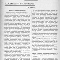 1551 - Page 1312 - Partie scientifique. Travaux Originaux. Crénothérapie. Clinique et Laboratoire. Contribution à l’étude des boues radioactives en thérapeutique, par le Docteur Raymond Molinéry / L'actualité scientifique. La Presse. Notes sur l’hypertension artérielle [(La Presse médicale, 3 novembre 1926)] / Conduite à tenir dans les collections suppurées de la vulve et du vagin pendant la grossesse et l’accouchement [(Revue française de Gynécologie et d'Obstétrique, août 1926)]
