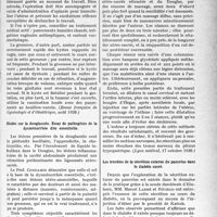 1552 - Page 1313 - Partie scientifique. L'actualité scientifique. La Presse. Conduite à tenir dans les collections suppurées de la vulve et du vagin pendant la grossesse et l’accouchement [(Revue française de Gynécologie et d'Obstétrique, août 1926)] / Etudes sur la douglassite. Essai de pathogénie de la dysménorrhée dite essentielle [(Lyon médical, 17 octobre 1926)] / Les troubles de la sécrétion externe du pancréas dans le diabète sucré