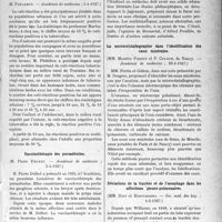 1554 - Page 1315 - Partie scientifique. L'actualité scientifique. Les Sociétés Savantes. Paris. La cuti-réaction des populations rurales, (Académie de médecine ; 5-4-1927) / Vaccinothérapie des poroadénites, (Académie de médecine ; 5-4-1927) / Sur la réforme des études médicales, (Académie de médecine ; 5-4-27) / La microcristallographie dans l’identification des eaux minérales, (Académie de médecine ; 29-3-1927) / Déviations de la trachée et de l’oesophage dans les affections pleuro-pulmonaires, (Soc. méd. des hôp. ; 4-2-1927)