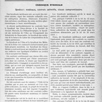 1560 - Page 1321 - Partie professionnelle. Travaux Originaux. Chronique syndicale. Syndicats médicaux, contrats collectifs, clause compromissoire [G. Duchesne]