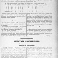 1578 - Page 1339 - Partie professionnelle. Comptes rendus, documents, pièces officielles [Dr. Paul Boudin]. Le dispensaire départemental antituberculeux de béziers (hérault). Rapport-statistique médico-social, Exercice 1925, (Suite) / Reportage professionnel. Nouvelles et Informations. Ecole de puériculture