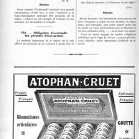 1589 - Page 1350-LXIV - Correspondance. Questions médico-militaires. Attribution de l’indemnité aux grands tuberculeux / Obligation d’accomplir des périodes d’instruction