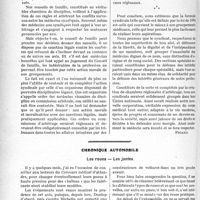 1647 - Page 1400 - Partie professionnelle. Travaux Originaux. Mouvement syndical et professionnel. Syndicalisme et corporation médicale / Chronique automobile. Les roues — Les jantes