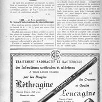 1657 - Page 1408-LVI - Correspondance. Application du Tarif Durafour-Fallières. Contention de fracture par tel ou tel appareil / Avis conforme ; Cumul d’interventions de physiothérapie