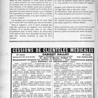 1665 - Page 1414-LXIV - Correspondance. Baux et Locations. Renouvellement de bail. Droit à la prorogation / Anthologie. Les âges de la vie, Soixante-dix ans