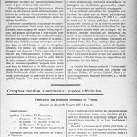 1718 - Page 1461 - Partie professionnelle. Travaux Originaux. Chronique fiscale. Les dames amies de l'union médicale Franco-Ibéro-Américaine, (U. M. F. I. A) / Comptes rendus, documents, pièces officielles. Fédération des Syndicats médicaux de l’Yonne