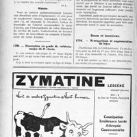 1733 - Page 1474 bis-LX - Correspondance. Questions médico-militaires. Première mise d’équipement / Promotion au grade de médecin-major de 2e classe / Baux et locations. Prorogations et augmentations de loyer