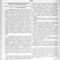 1765 - Page 1502 - Partie scientifique. L'Actualité Scientifique. La Presse. Les diarrhées des tuberculeux [(Journ. de médecine et de chirurgie pratiques, 25 octobre 1926)] / Les Sociétés Savantes. Paris. Les maladies des pays chauds aux eaux minérales françaises. Les affections intestinales, (Société d'HyDr. ologie) / La phtisie des gazés, (Académie de médecine ; 19-4-27)