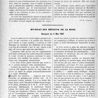 1783 - Page 1518 - Partie professionnelle. Travaux Originaux. Les journées médicales marseillaises et coloniales [Dr. M. Vimont] / Syndicat des médecins de la seine, Banquet du 4 Mai 1927 [G. Duchesne]