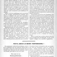 1787 - Page 1522 - Partie professionnelle. Travaux Originaux. Le corps médical et les stupéfiants, Dr. Paul Soulier / Faut-il abolir le secret professionnel ? [Dr. Paul Boudin]