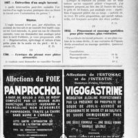 1792 - Page XLVII-1527 - Correspondance. Application du Tarif Durafour-Fallières. Régions dévastées / Extraction d’un ongle incarné / Fracture du péroné avec plâtre nécessaire / Pansement et massage quotidien pour plaie contuse, plus contusion