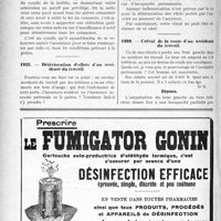 1797 - Page 1530 bis-LII - Correspondance. Accidents. Recouvrement d'honoraires accidents en cas de faillite du patron / Détérioration d’effets d’un accidenté du travail / Calcul de la rente d’un accidenté du travail