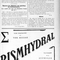1814 - Page XI-1543 - A travers l’officiel. Assistance publique / Asiles publics d’aliénés / Réponses des Ministres aux questions des Parlementaires. Qui a qualité pour faire une déclaration d’enfant sans vie ? / Correspondance. Médecine légale. Honoraires pour autopsie d’un nouveau-né