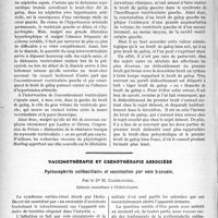 1827 - Page 1556 - Partie scientifique. Travaux Originaux. Cardiologie. Syndrome de moyenne surcharge ventriculaire gauche, Dr. C. Lian, agrégé / Vaccinothérapie et crenothérapie associées. Pyélonéphrite colibacillaire et vaccination par voie buccale, par le Dr. H. Gaehlinger