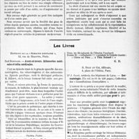 1840 - Page 1569 - Partie scientifique. L'Actualité Scientifique. Fédération Dr. la presse médicale latine, (Premier Congrès : Paris, 28-30 avril 1927). La propriété littéraire et les Droits des éditeurs et directeurs de Journaux / Les Livres. Avers et revers. Silhouettes médicales et infra-médicales, par Paul Bernard, Editions de la "Semaine dentaire", Paris / Dermatologie, par Dr. J. Gaté, G. Doin et Cie, éditeurs, Paris