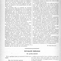 1855 - Page 1582 - Partie professionnelle. Travaux Originaux. Comment empêcher un hôpital de créer une clinique payante en concurrence d’une clinique privée ? [Dr. Paul Boudin] / Mutualité familiale. Ce qu’elle devient