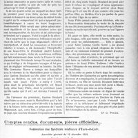 1858 - Page 1585 - Partie professionnelle. Travaux Originaux. Variétés. Autour des théâtres. Théâtre des Variétés : Mademoiselle Flûte. — Théâtre de Paris : " Tu m’épouseras " / Comptes rendus, documents, pièces officielles. Fédération des Syndicats médicaux d’Eure-et-Loir, Assemblée générale du 12 décembre 1926.