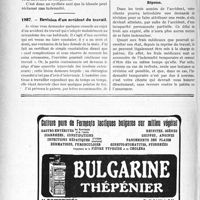 1865 - Page 1592-LVI - Correspondance. Accidents. Accident causé par un employé revenant de son travail / Révision d’un accident du travail
