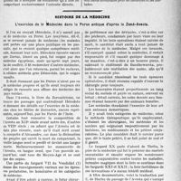 1928 - Page 1649 - Questionnaire / Histoire de la médecine. L’exercice de la Médecine dans la Perse antique d’après le Zend-Avesta