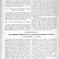 1933 - Page 1654 - Questionnaire. Comptes rendus, documents, pièces officielles [Dr. P. Noury]. Dispensaires antituberculeux et médecins praticiens, par le Dr. Yves Doizy / Les journées médicales de la faculté de médecine de nancy, (3e Journée médicale ; 15 mai 1927)