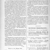 1985 - Page 1700 - Partie scientifique. L’Actualité Scientifique. Les Livres. La vaccination par voie buccale dans l’infection intestinale, par H. Gaehlinger et A. Bécart, Gaston Doin et Cie, éditeur, Paris / L’année obstétricale. Travaux de l’année 1924 et questions obstétricales d’actualité, par H. Vignes, Masson et Cie, éditeurs, Paris / Les livres qui viennent de paraître...