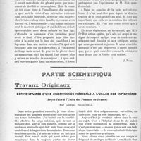 2033 - Page 1744 - Propos du jour. La Tuberculose, d’après M. le Dr. Rist [J. Noir] / Partie scientifique. Travaux Originaux. Commentaires d'une ordonnance médicale a l'usage des infirmières, (Leçon faite à l’Union des Femmes de France), par Georges Rosenthal