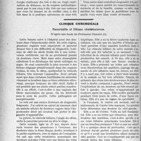 2037 - Page 1748 - Partie scientifique. Travaux Originaux. Commentaires d'une ordonnance médicale a l'usage des infirmières, (Leçon faite à l’Union des Femmes de France), par Georges Rosenthal / Clinique chirurgicale. Pancréatite et lithiase cholédocienne, d’après une leçon du Professeur Delbet