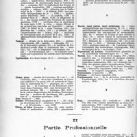 2071 - Page 1780 - Table des matières contenues dans le «concours médical». Année 1927. Partie Scientifique / Partie Professionnelle