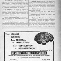 2102 - Page VII-1805 - Dernières nouvelles. Les Journées médicales de Bruxelles / Nouvelle Ecole de chirurgie dentaire / Les épidémies / Faculté de médecine de Paris / Le certificat médical avant le mariage / Association pour le développement des relations médicales avec l’étranger / Hôpitaux de Paris / Hôpitaux de Paris / Hôpitaux de Paris
