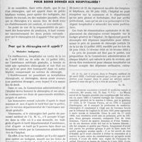 2134 - Page 1837 - Partie professionnelle. A propos de l'ordre des médecins. Réponse à une argumentation ad hominem / Qui doit payer les honoraires d'un chirurgien étranger à un hôpital pour soins donnés aux hospitalisés ? [Dr. Paul Boudin]