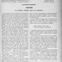 2138 - Page 1841 - Partie professionnelle. Un contrat collectif intéressant / Variétés. La pratique médicale dans les proverbes