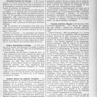 2144 - Page 1847 - Partie professionnelle. Reportage professionnel. Nouvelles et Informations. Nécrologie [Docteurs Arnaud, Sauvez] / Association française de chirurgie / Congrès international d’urologie / Syndicat général des médecins biologistes / Journées médicales d’Egypte / Le voyage d’études médicales de Strasbourg visite Luchon