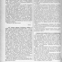 2145 - Page 1848 - Partie professionnelle. Reportage professionnel. Nouvelles et Informations. Le voyage d’études médicales de Strasbourg visite Luchon / VIIe Congrès national d’Assistance publique et privée / Hôpital Cochin / Chemins de fer de Paris à Lyon et à la Méditerranée