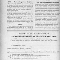 2155 - Page 1858-LVI - Correspondance. Fiscalité. Déclarations à faire concernant les revenus / Base de la patente, charges / Anthologie. A la jolie station sédative des Vosges