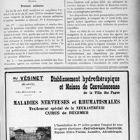 2162 - Page IX-1865 - A travers l'officiel. Enseignement de la médecine / Pensions militaires